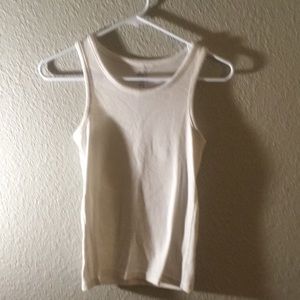 Plain white girls tanktop